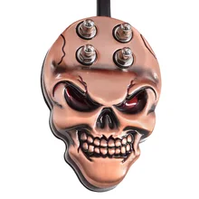 Череп Ножной Переключатель педаль татуировки машина 1 шт. код питания Профессиональный постоянный макияж татуировки Электропитание для тату аксессуары