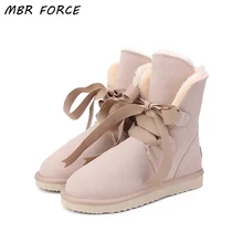 MBR FORCE/Новинка; Модные женские зимние ботинки наивысшего качества; зимние ботинки из натуральной кожи; теплые женские ботинки; 12 цветов; американские размеры 3-13