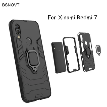 

Xiaomi Redmi 7 Case Shockproof Cover Finger Ring Magnetic Holder Soft TPU Back Case For Xiaomi Redmi 7 Funda Xiomi Redmi 7 Coque