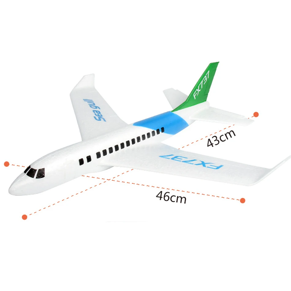 HUIQIBAO-TOYS-46-43cm-Foam-Hand-Throw-Civil-Aviation-Aircraft-Airplane-Flying-Glider-Plane-Outdoor-Fun