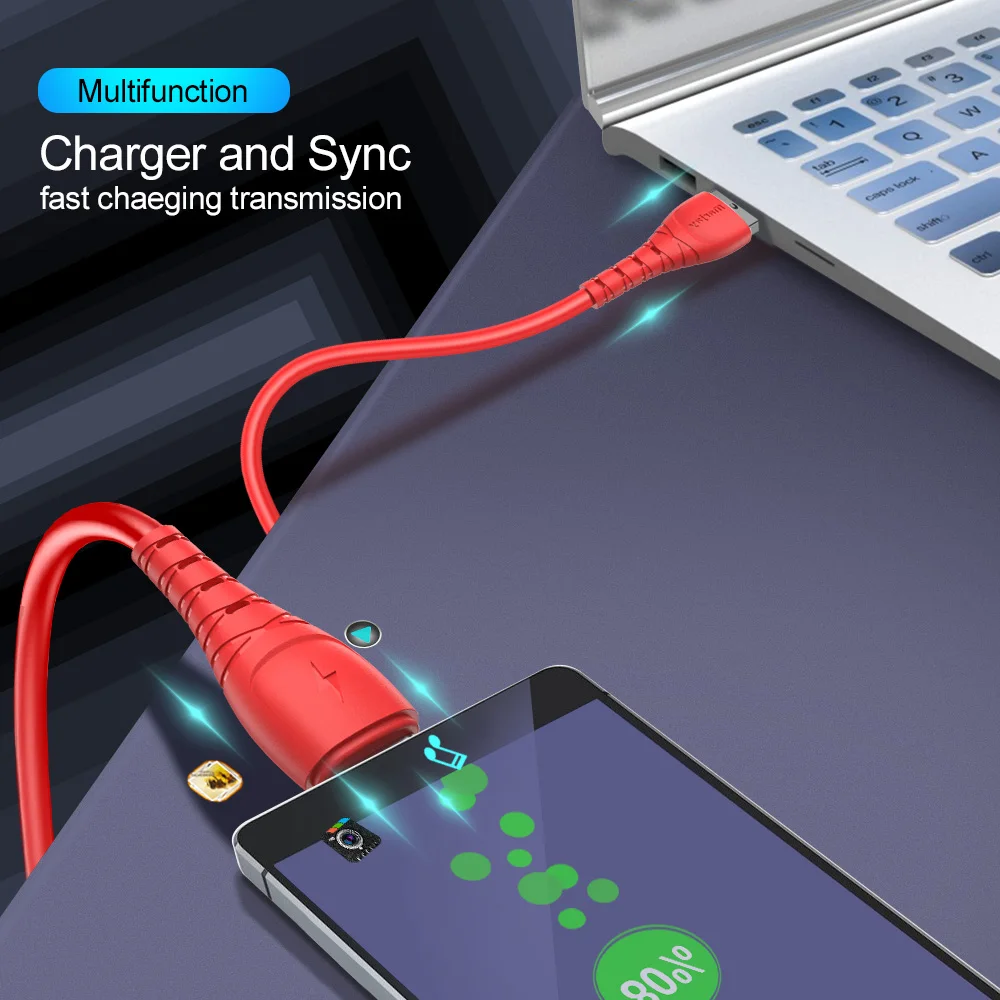 Micro USB кабель Marjay 2 4 А для быстрой зарядки и передачи данных зарядный Samsung S7 S6 Xiaomi