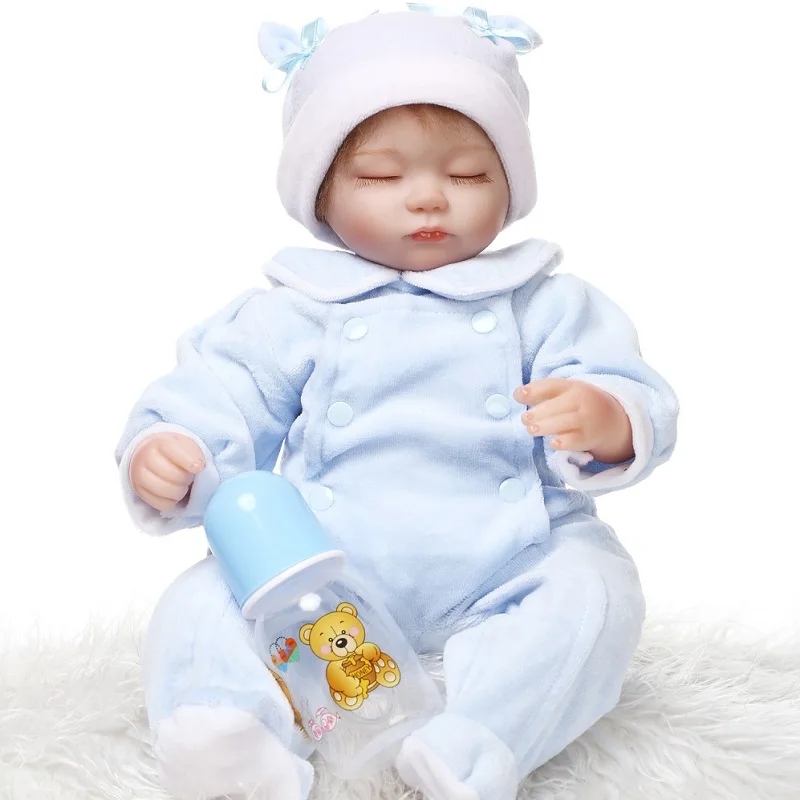 Nicery 16 18 дюймов 40 45 см кукла Bebe Reborn мягкая силиконовая игрушка для мальчиков и