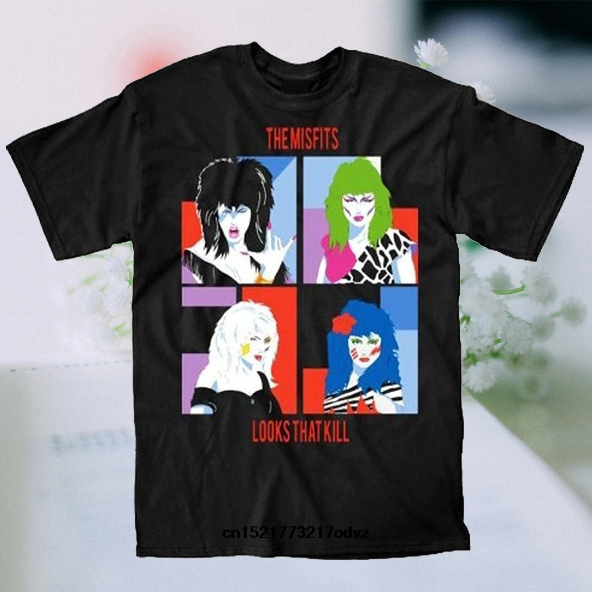 

Men t shirt Jem and the Holograms The Misfits Looks That Kill Plus Size Man Black t-shirt novelty tshirt women
