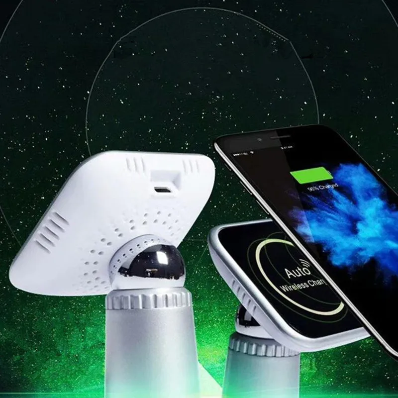 

Qi car wireless charger is suitable for iPhone Xs Max Xr X Samsung S10 S9 nano adsorption fast wireless charging car phone holde