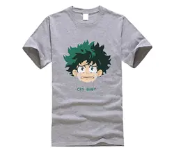 Аниме Мой герой Academy Izuku Midoriya cosplay Boku No Hero Academy футболки с короткими рукавами мужские футболки мода 2019