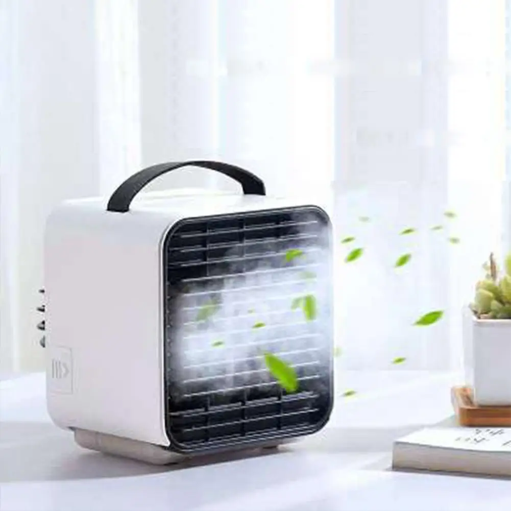 

DSstyles Mini USB Charging Negative lons Air Purification Humidification Cooler Fan for Home Office Desk