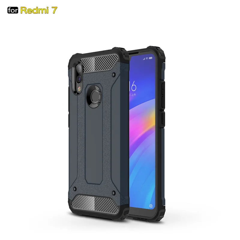 Чехол для Xiaomi Redmi 7 новый роскошный противоударный бампер защита Redmi7 чехол