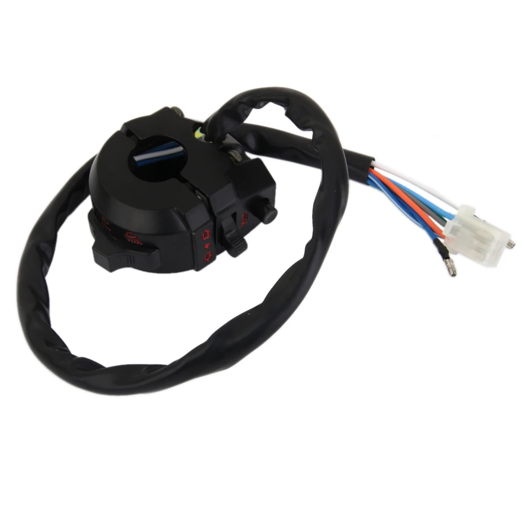 

New hotest 1 Piece Handlebar Waterproof Motorcycle Handlebar Control Switch For Dirt Bike AT Turn Signal Light Switch