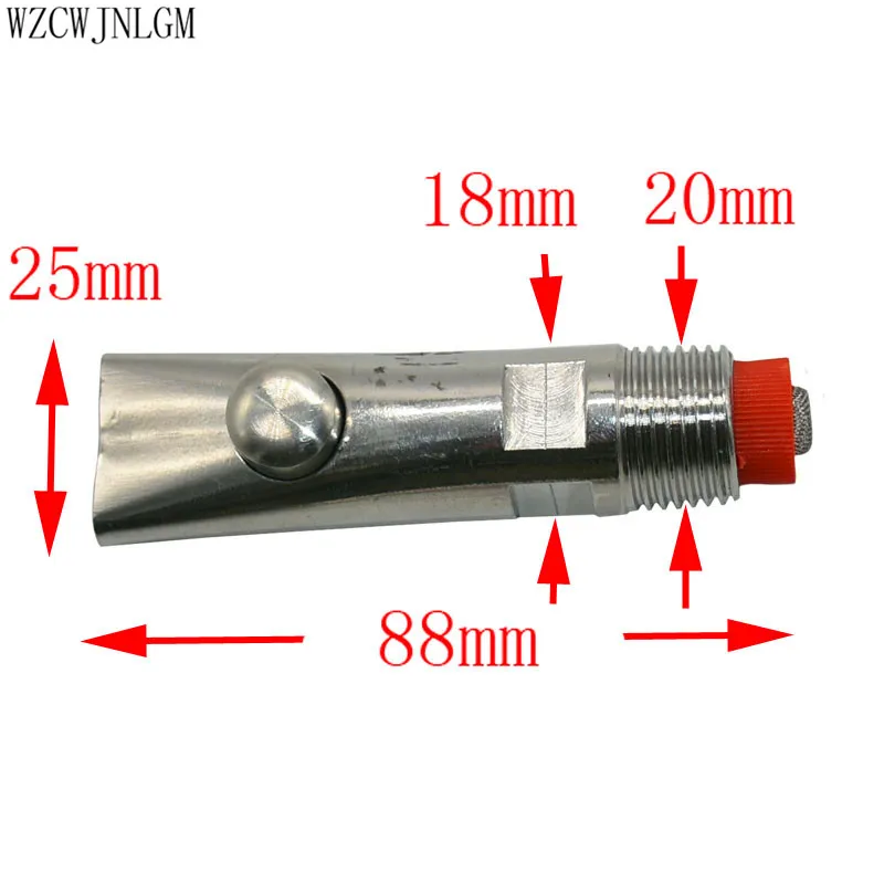 20 мм полезный Серебряный тон нержавеющая сталь свинья ниппель автоматический поилка овец поилка Высокое качество 1 шт - Цвет: Красный