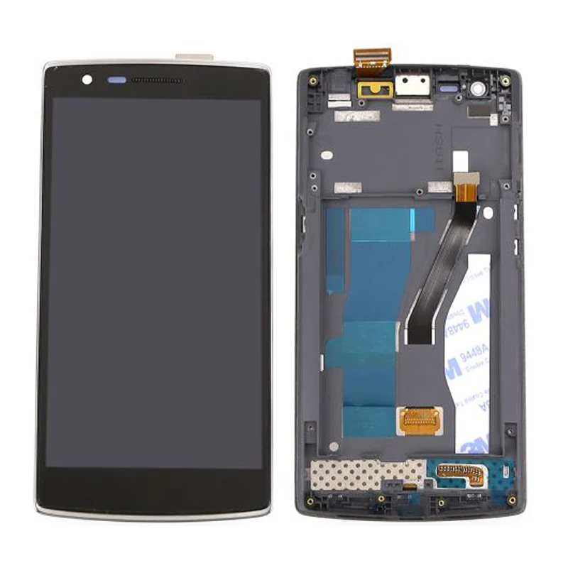 ФОТО 100 Test For OnePlus One for One Plus 1+ LCD Display With Touch Screen Digitizer Assembly With frame Free Shipping