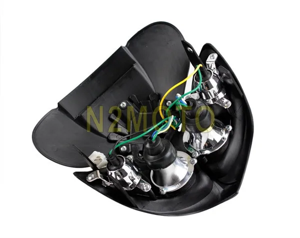 Настраиваемая фара переднего света для мотоциклов черная фара Dirt Bike Dual Sport Streetfighter Head Light XR DRZ DR400 650 450 Z Enduro