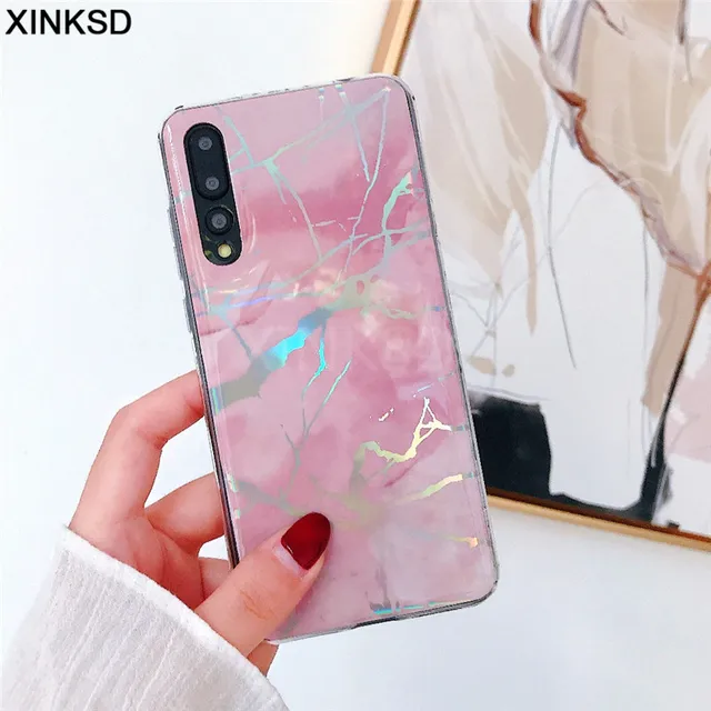 Best Offers Plating Marble Silicone Case On Honor 7C 7A Pro 10 Soft TPU Case For Huawei Nova 3i 3 P20 lite Pro P Smart Plus Y6 Y5 Y7 2018