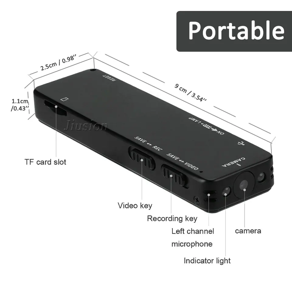 HD мини ручка камера Магнитная ИК ночного видения Видеокамера Карманный Видео Аудио Рекордер 720 P/1080 P активный Noice отмена микро камера