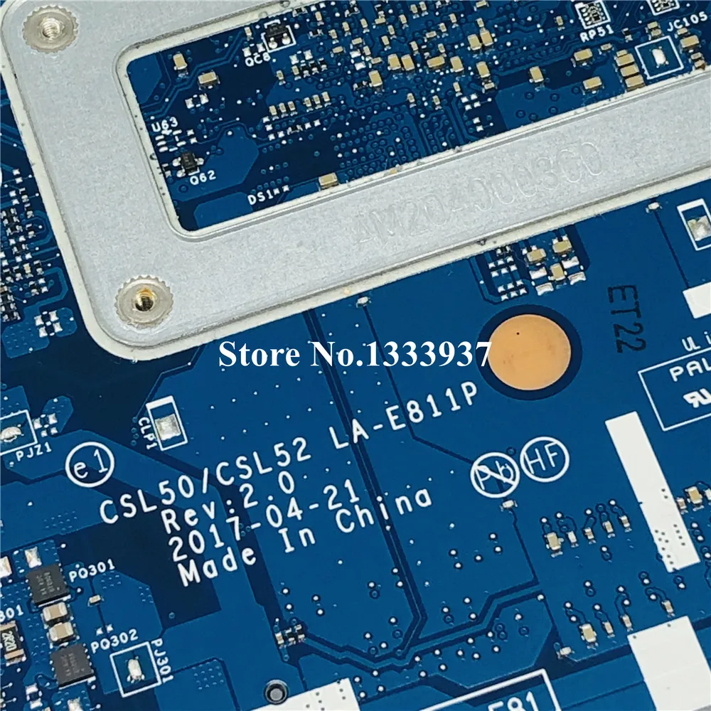 Для hp 15 BS Материнская плата ноутбука 939605 601 001 501 CSL50 CSL52 LA E811P материнская SR2KN