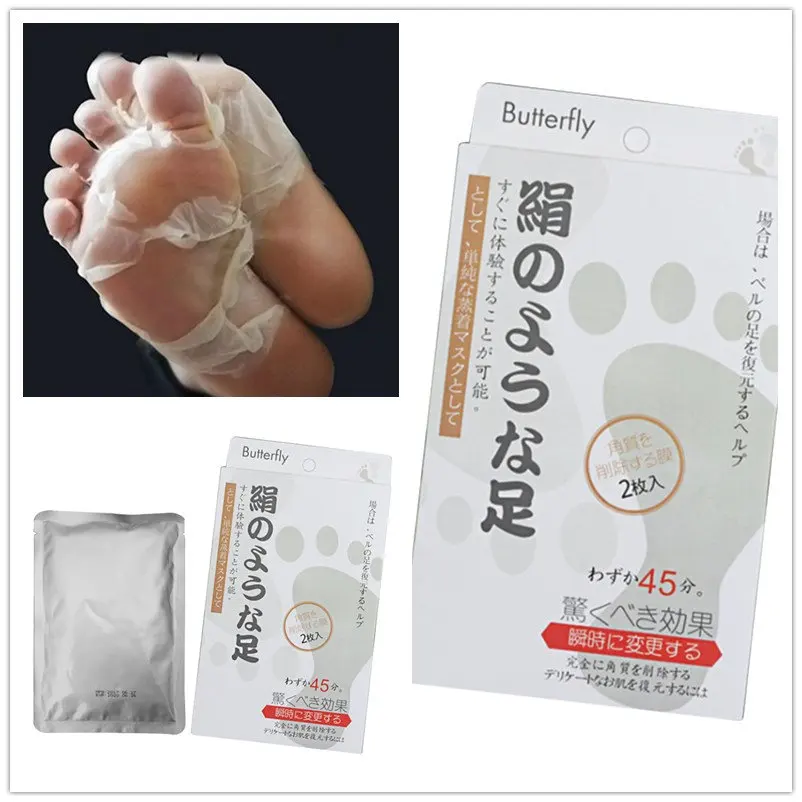 

1Pair /Bag Clean Foot Mask Soften Skin Feet Mask Foot Peel Exfoliante Pies Dead Skin Remove Make Feet Smooth Calienta Pies