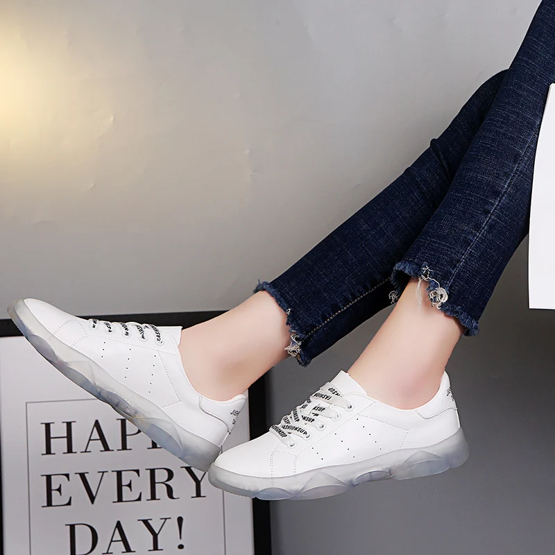 

GOODRSSON Women Casual Shoes Summer Casual Sport Tide Shoes Women'S Running Shoes Lace Up Crystal Shoes Outdoor Sneakers Women