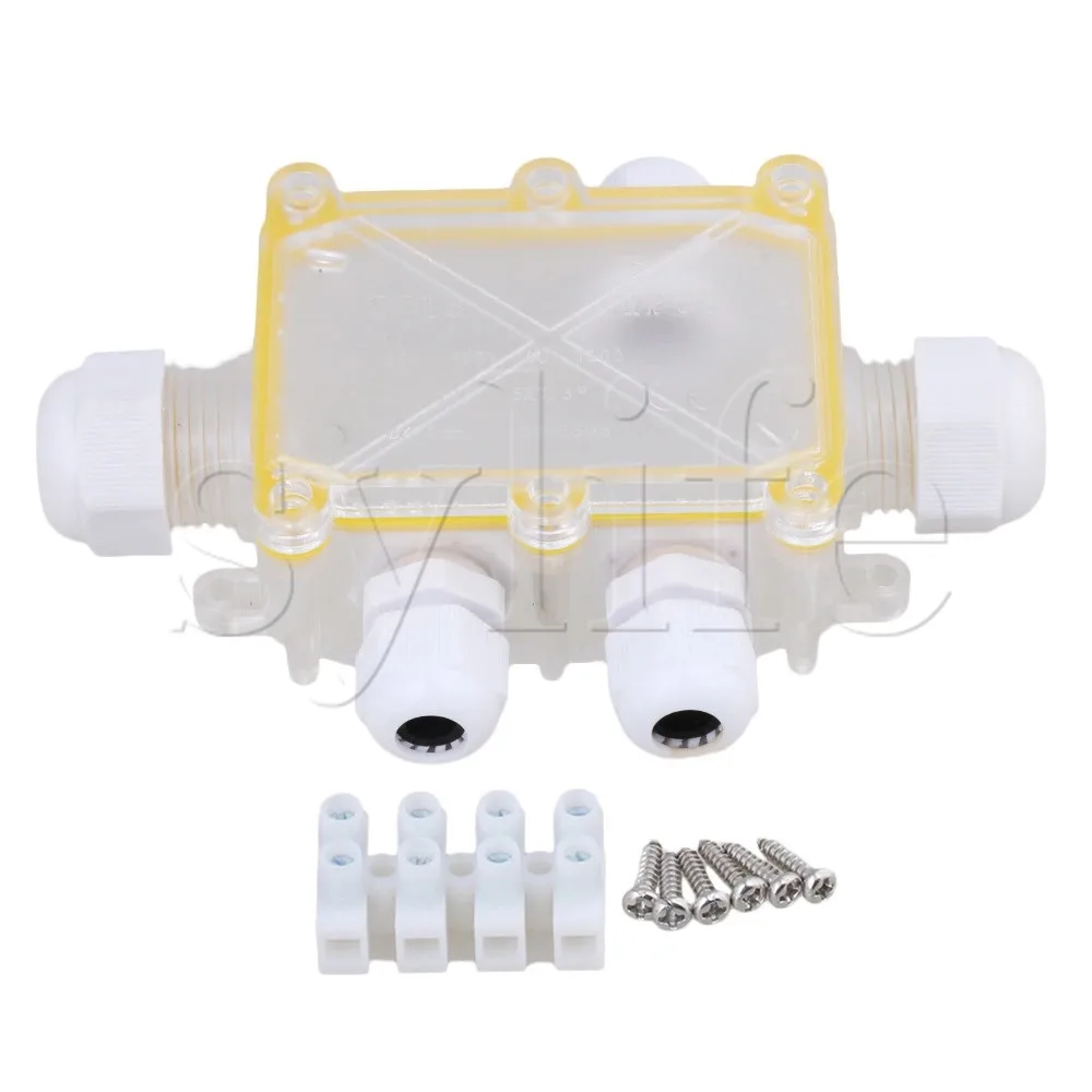 

Transparent Waterproof IP68 5Way Junction Box Connector with Terminal