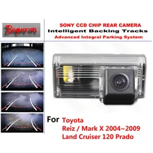 for Toyota Reiz Mark X Land Cruiser 120 Prado CCD Car Backup Parking Camera Intelligent Tracks Dynamic Guidance Rear View Camera