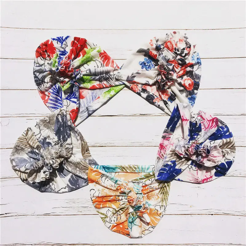 Тюрбан с узлом для маленьких девочек шляпа в богемном стиле детская хлопковая
