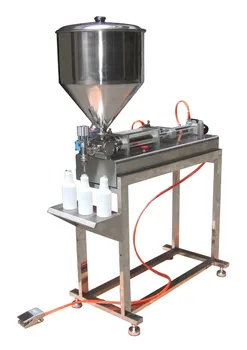 

(Free Shipping) Full Pneumatic Salad Dressing Filling Machine without electricity (full air paste filling machine with table)