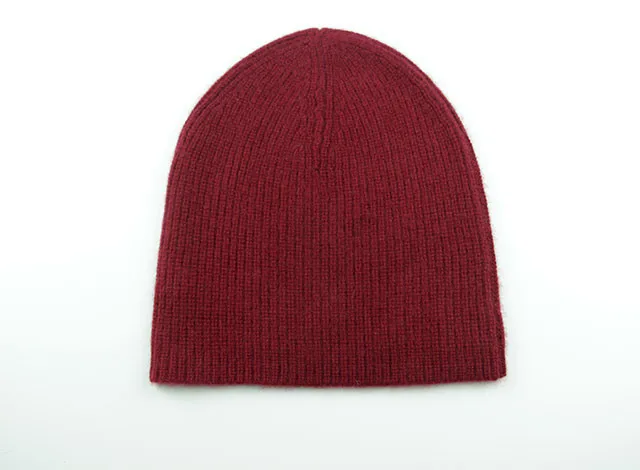 

specials 100%goat cashmere fashion hats caps thicken beanies for unisex dark blue 5colors EU/M(56-58cm)