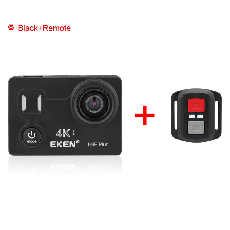 Оригинальная Экшн-камера Eken H9r Plus 4k 30fps с Ambarella A12 и сенсором 34112 отлично подходит для спортивной камеры go Водонепроницаемая профессиональная камера - Цвет: h9r plus with remote