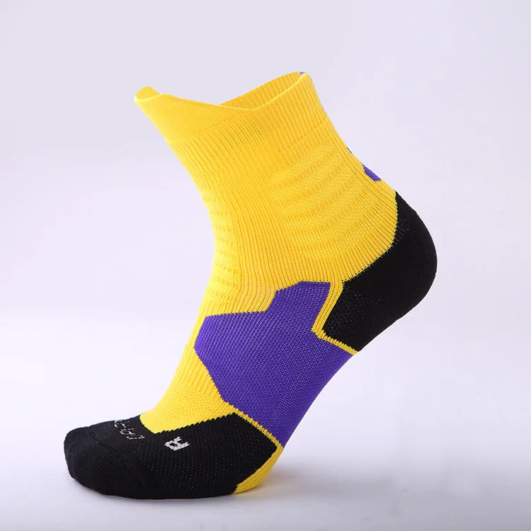 Профессиональный Баскетбол носки впитывающие пот дышащие нескользящие спортивные носки толстые хлопчатобумажные мужские носки Открытый