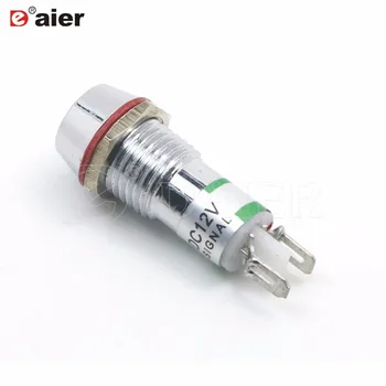 

100PCS Metal Indicator Light 12V 24V 220V LED 10mm Thread Panel Mounting XD22-10 Signal Pilot Seal Bulb Lamp