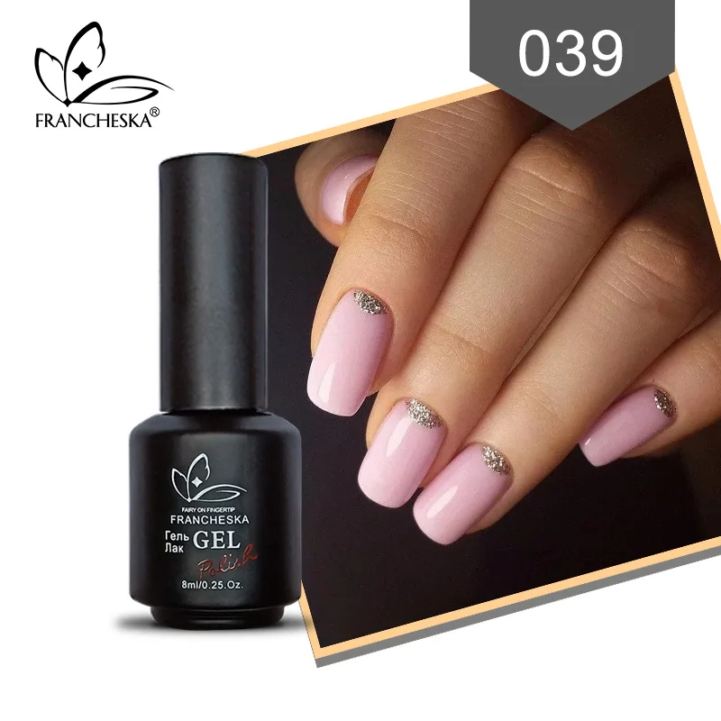 Francheska гель лак для ногтей гель лак 80 цветов светодиодный УФ nagels spulletjes oje впитывающий полуперманентный Smalto для unghie Гель-лак - Цвет: Francheska 039