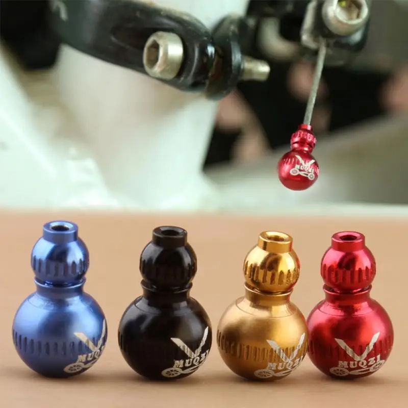

1 Pc Cycling Bike Brake Cable End Caps Aluminum Alloy Calabash-shaped Cable Tips Bike End Caps Cycling Accessories