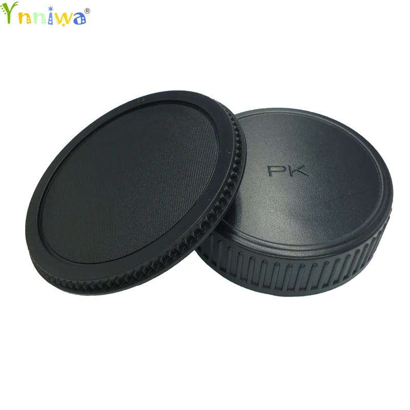 

1pair camera Body cap + Rear Lens Cap Hood Protector for K10D K20D K200D K100D K-7 Kx K for Pentax PK camera