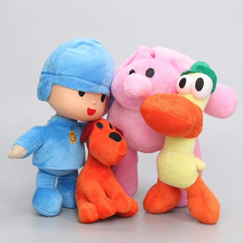 Новинка, 4 шт./партия, подарок для детей, Pocoyo Elly& Pato& POCOYO& Loula, плюшевые игрушки, хороший подарок для детей