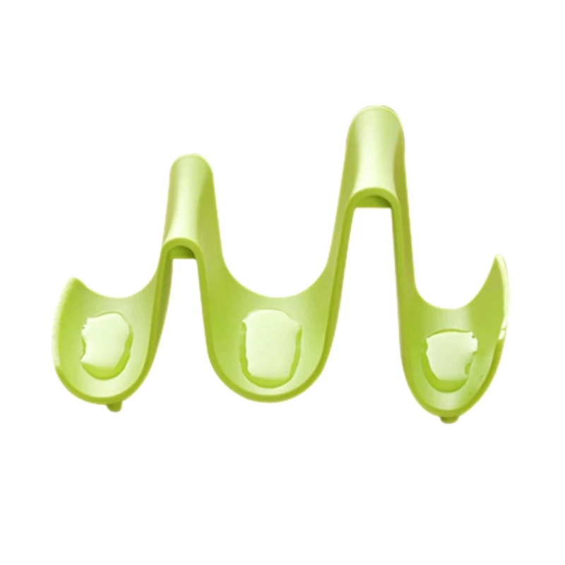 

New Plastic Kitchen Wave Shape Pot Pan Cover Lid Shell Stand Holder Racks Ladle Spoon Storage Rack Cooking Suitable for s PAK55