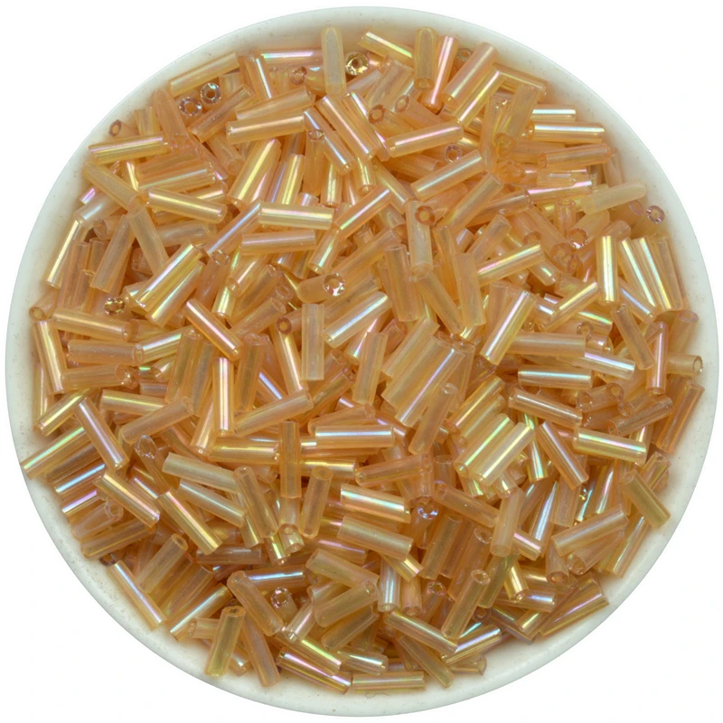 New Hot 2x6mm 400 pcs Glass Tube Bugle Beads Jewelry Making Beads wholesale #05