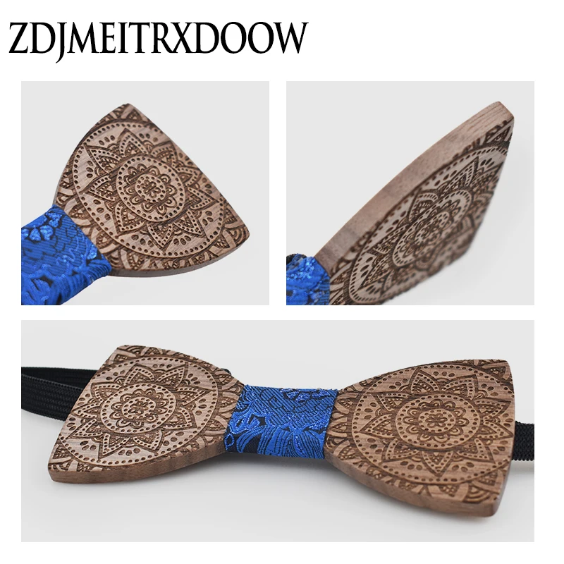 ZDJMEITRXDOOW брендовые модные галстуки для мужчин голубой бабочкой запонки платок галстук набор Тотем печати Галстуки Галстук Дерево Связей