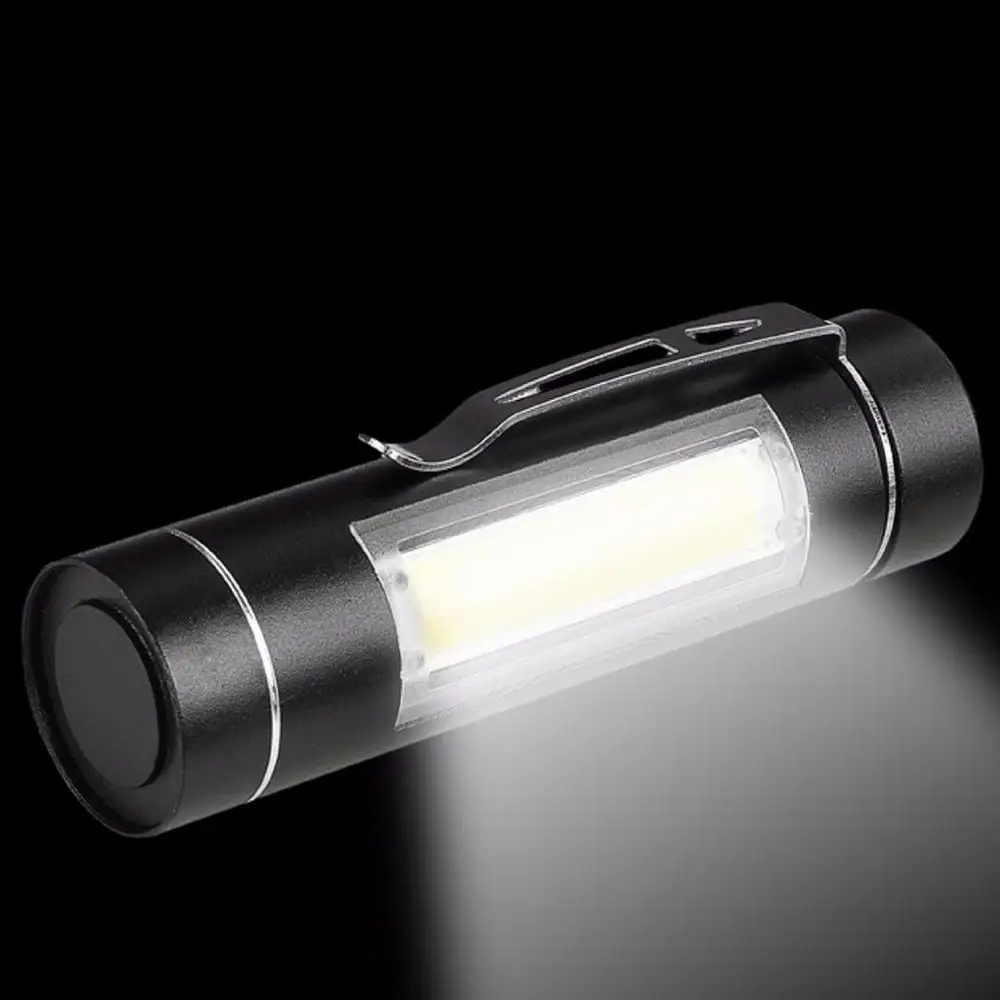 Супер Портативный мини-cob LED фонарик 14500/качественный Фонарь работает карманные ручка с лампочкой с клип ежедневно Водонепроницаемый