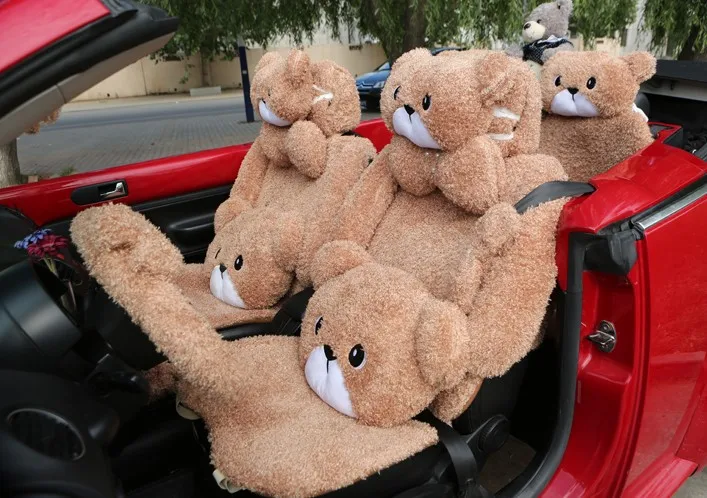 Универсальный чехол для автомобильного сиденья MeimeiBear Вельветовая Подушка на 5