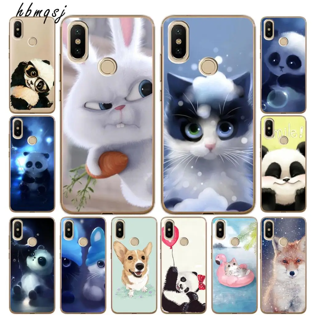 

Cartoon for xiaomi redmi 4x case silicone soft cute panda fun funny original tpu coque for redmi 4x mobile phone back cover