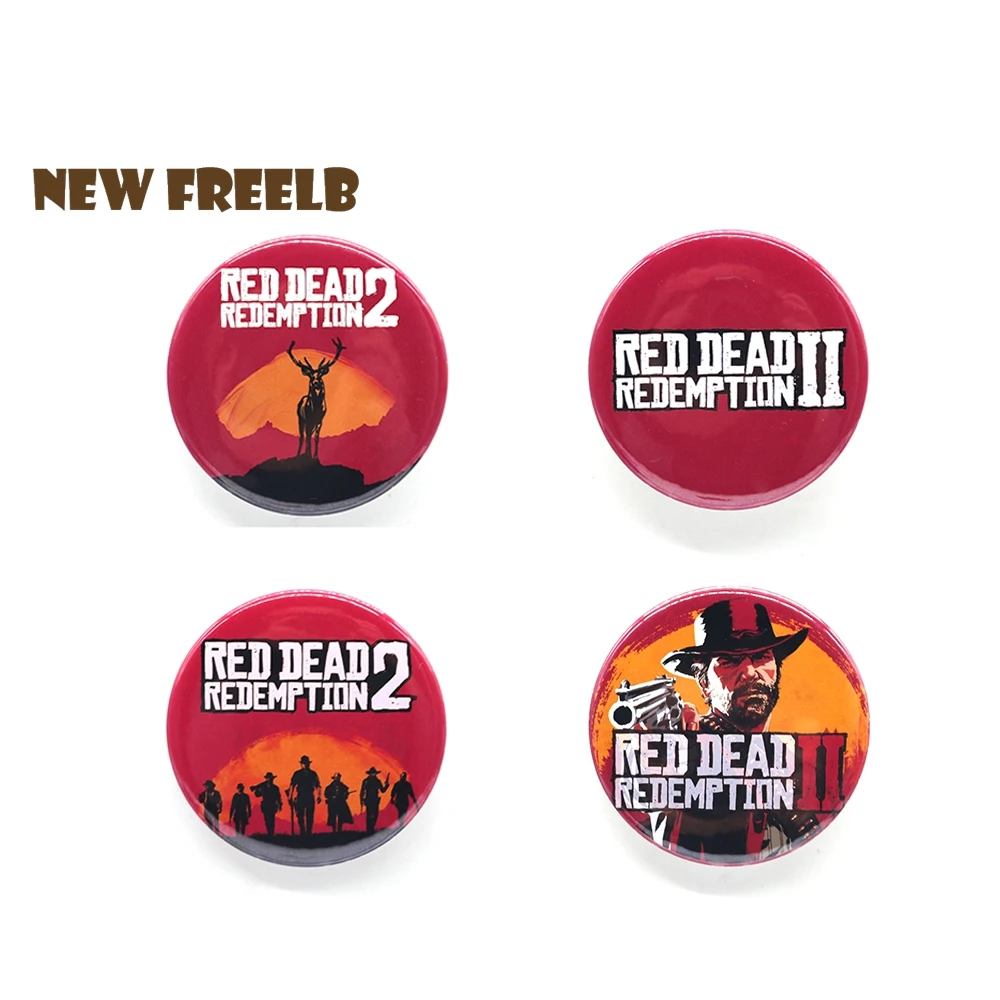 

New&Hot Game Red Dead Redemption 2 Brooches RDR2 Pin Badge For friends Great Gift Children Students School Bag Backpack 58mm