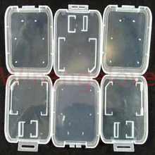 Micro SD MMC TF карта прозрачный пластиковый корпус коробка Аксессуар связки для SD SDHC карты памяти