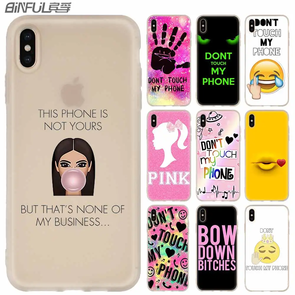

Phone Case FOR iPhone 11 Pro 5.8 X XS Max XR For iPhone 5 5S SE 6S 6 4 4S 7 8 Plus boss Bitch mode on pink please Emoji art