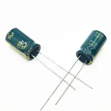 30 шт./лот 250v 10 мкФ 8*12 20% Радиальный алюминиевый электролитический конденсатор с алюминиевой крышкой, 10000NF 20
