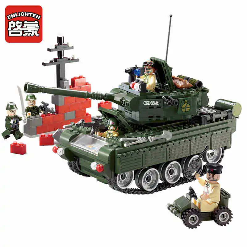 

Enlighten Models Building toy Compatible with Lego E823 466pcs Tank Blocks Toys Hobbies For Boys Girls Model Building Kits