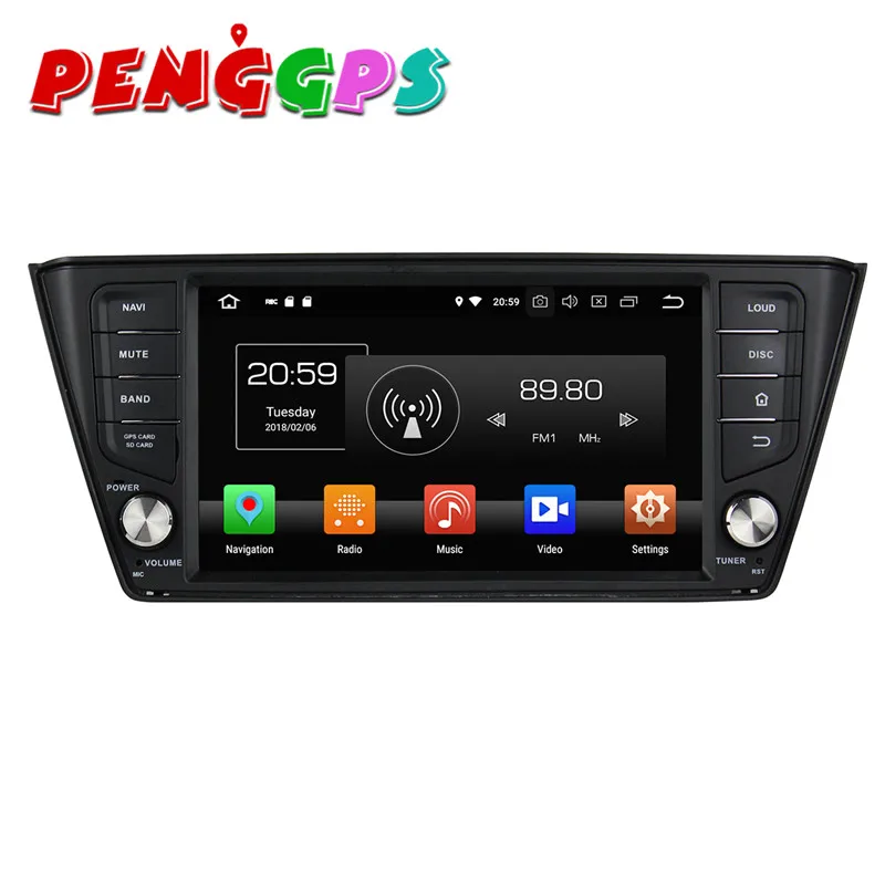 Android 8 0 7 1 автомобильный dvd плеер комплект с gps навигатором для VW Skoda Fabia 2015 2016 2017