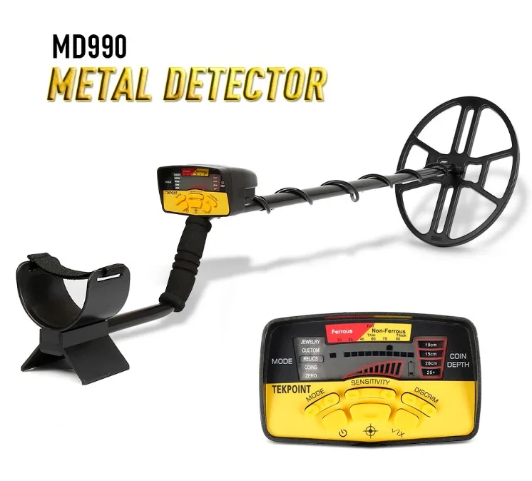 MD990-Big Coil Профессиональная водонепроницаемая катушка подземный металлоискатель MD990 Золотоискатели Pinpointer Охотник за сокровищами ЖК-дисплей золотоискатель - Цвет: MD990-Big Coil