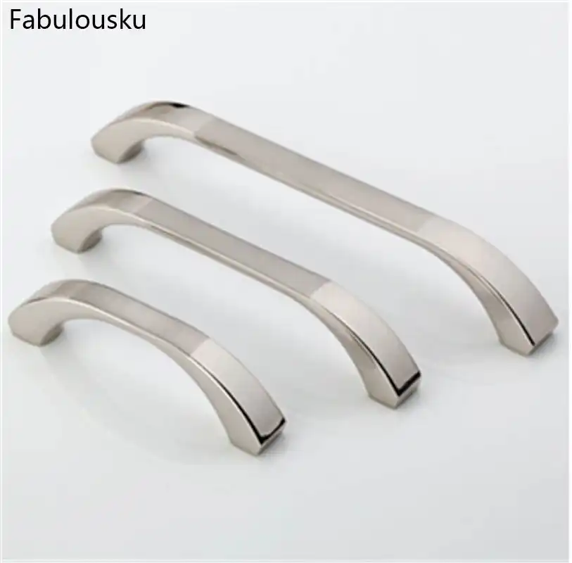 4 Size Stainless Steel Satin Nickel Kitchen Cabinet Door Drawer