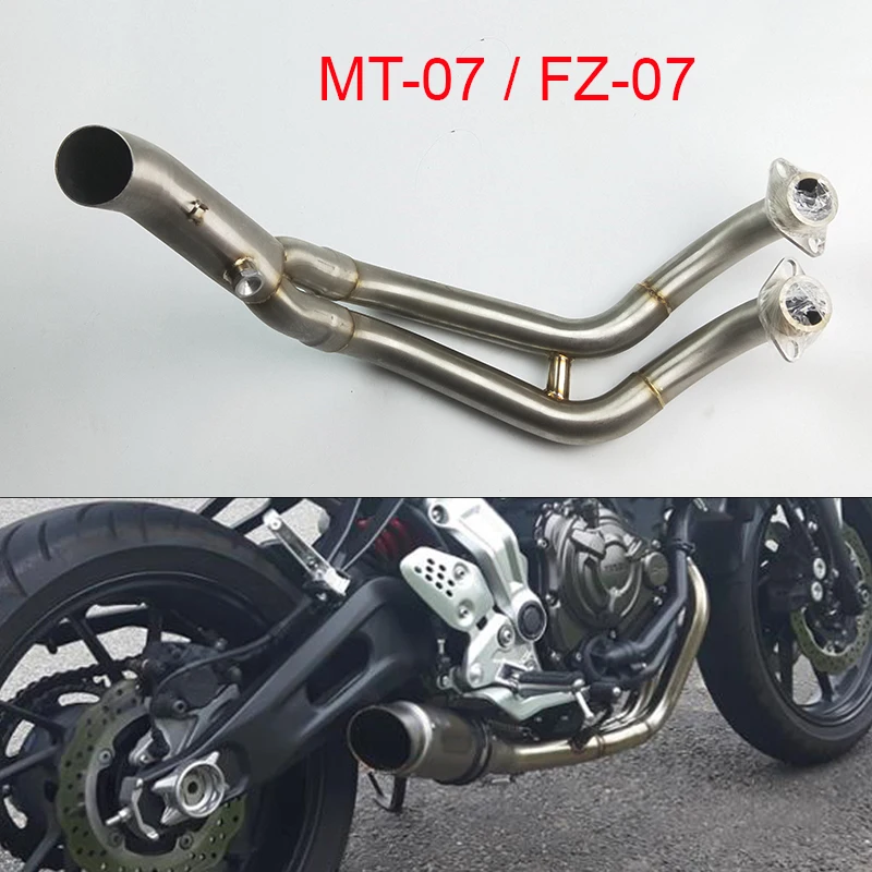 

XSR700 2016 2017 Motorcycle exhaust muffler contact middle pipe full system For Yamaha MT-07 FZ-07 MT07 2013 2014 2015 2016 2017