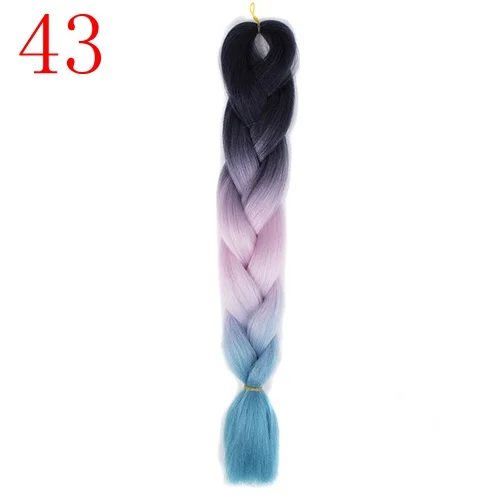 #8 MERISIHAIR Омбре плетение волос 24 дюйма 100 г/шт. синтетические жгуты для вплетания прическа наращивание волос розовый красный синий белый - Цвет: #8