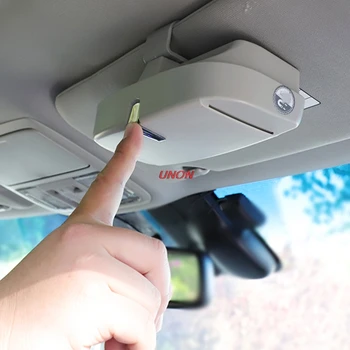 

Auto Car Eyeglasses Clip Ticket Card Clamp ABS Car Glasses Cases Car Sun Visor Sunglasses Holder Accessories