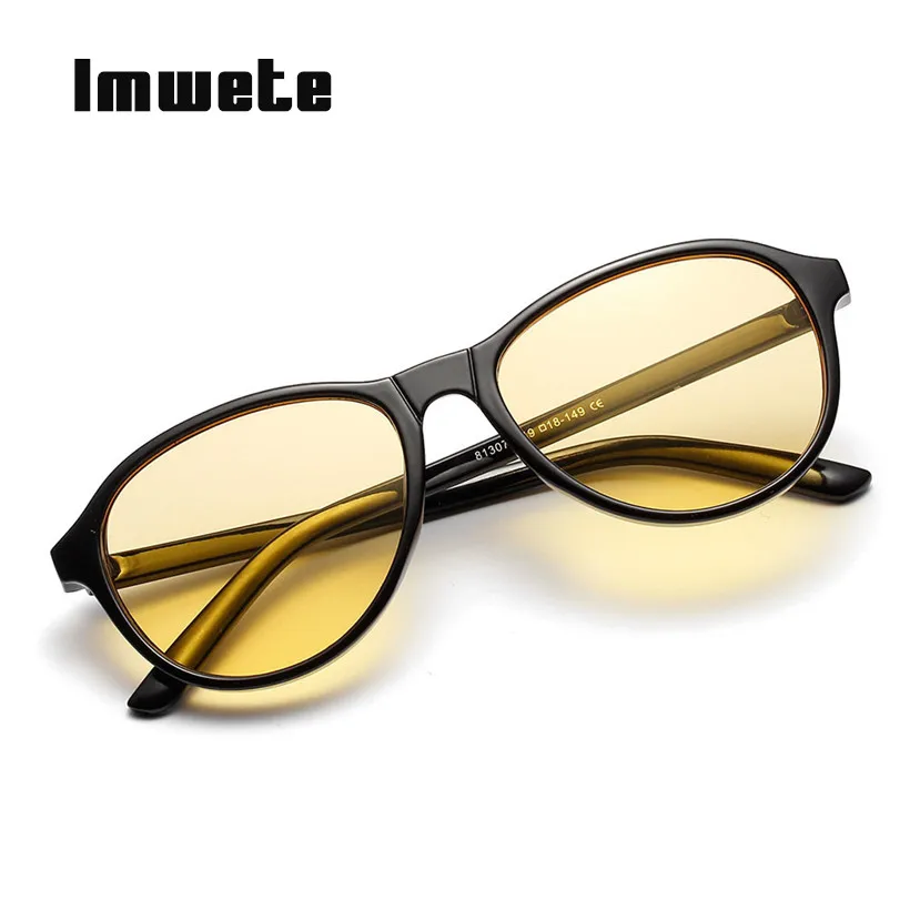 

Imwete Round Sunglasses Women Brand Transparent Sun Glasses Ladies Vintage Clear Lens Myopia Frame Female Mirror Shades Goggles